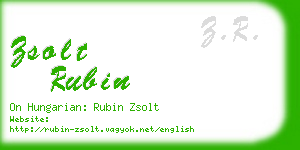 zsolt rubin business card
